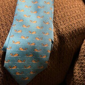 Tommy Hilfiger 100% silk tie with whales